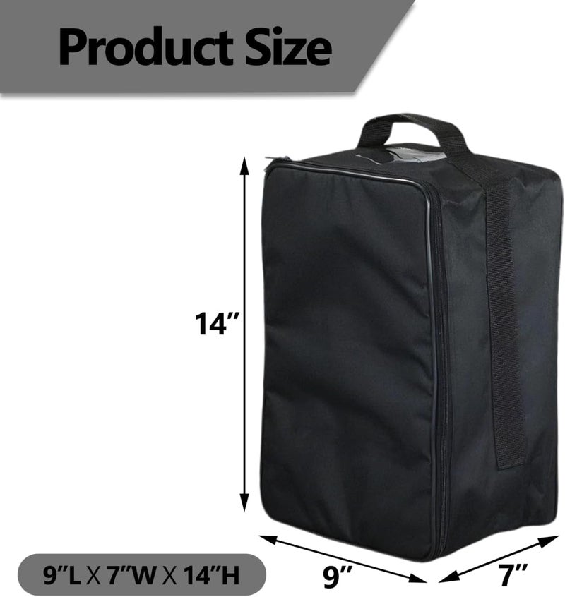 BEMAXYE حقيبة حمل المجهر مع جيوب أمامية 9" طول × 7" عرض × 14" ارتفاع - عالمية، قابلة للطي، مقاومة للماء وخفيفة الوزن - Image 2